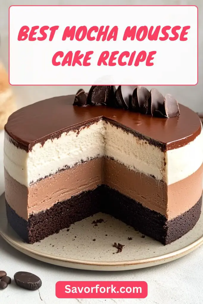 BEST MOCHA MOUSSE CAKE RECIPE pin