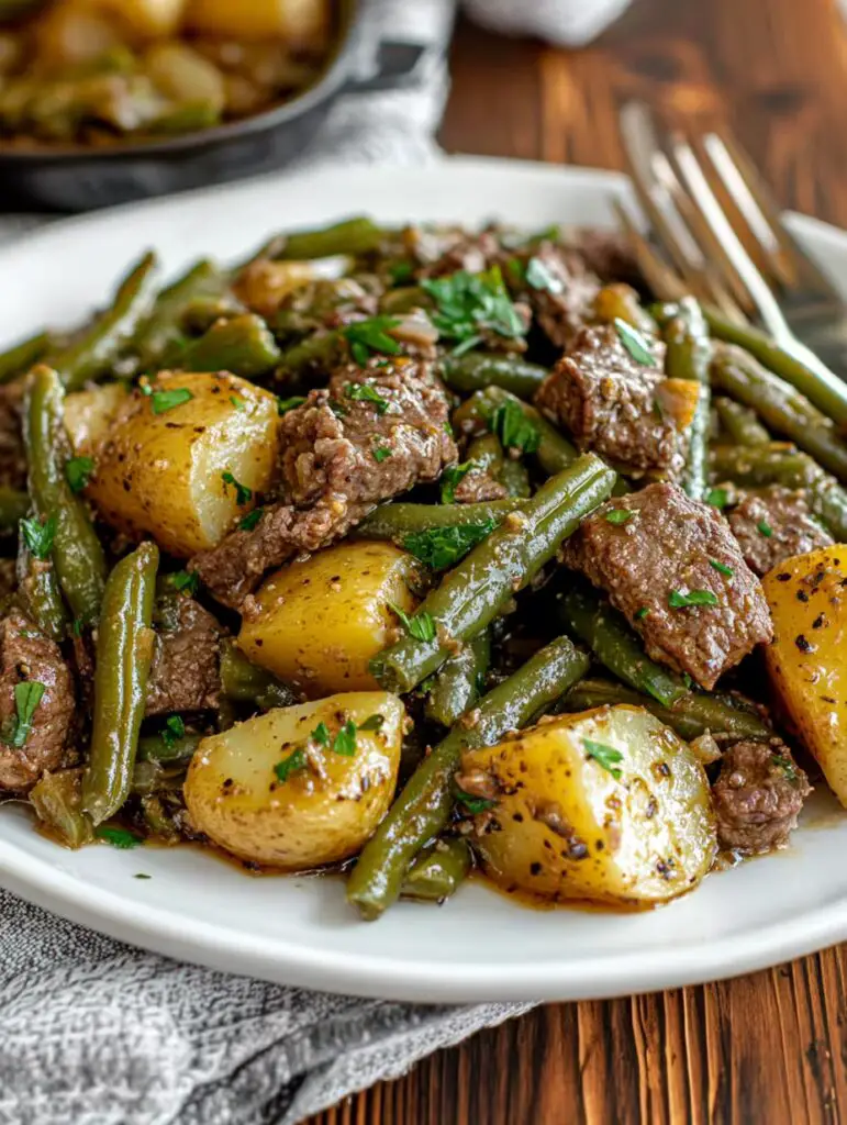 Country-Ranch-Green-Beans-n-Potatoes-with-Beef-DISH