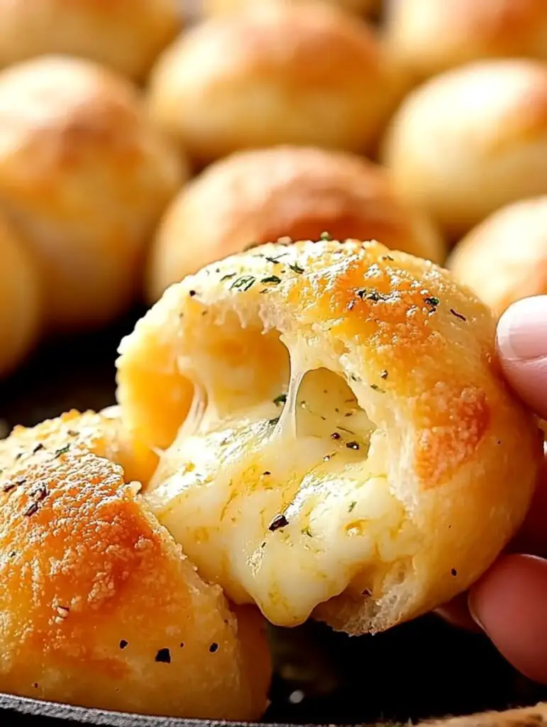 Easy Garlic Cheese Bombs