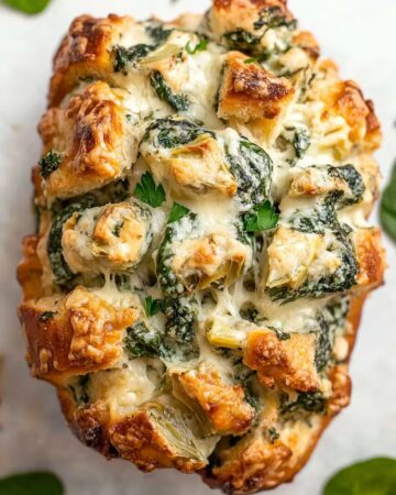 Spinach Artichoke Pull-Apart Bread