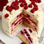 White Chocolate Raspberry Cake