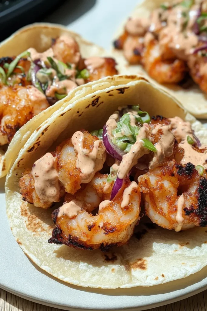 AIR FRYER BANG BANG SHRIMP TACOS