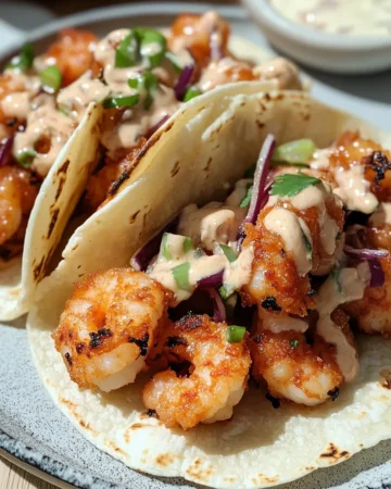 AIR FRYER BANG BANG SHRIMP TACOS