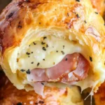 BAKED HAM AND CHEESE CROISSANTS