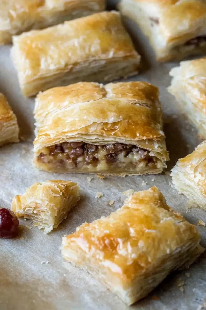 BREAKFAST STUFFED PUFF PASTRY BARS