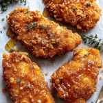 Baked Crunchy Hot Honey Chicken