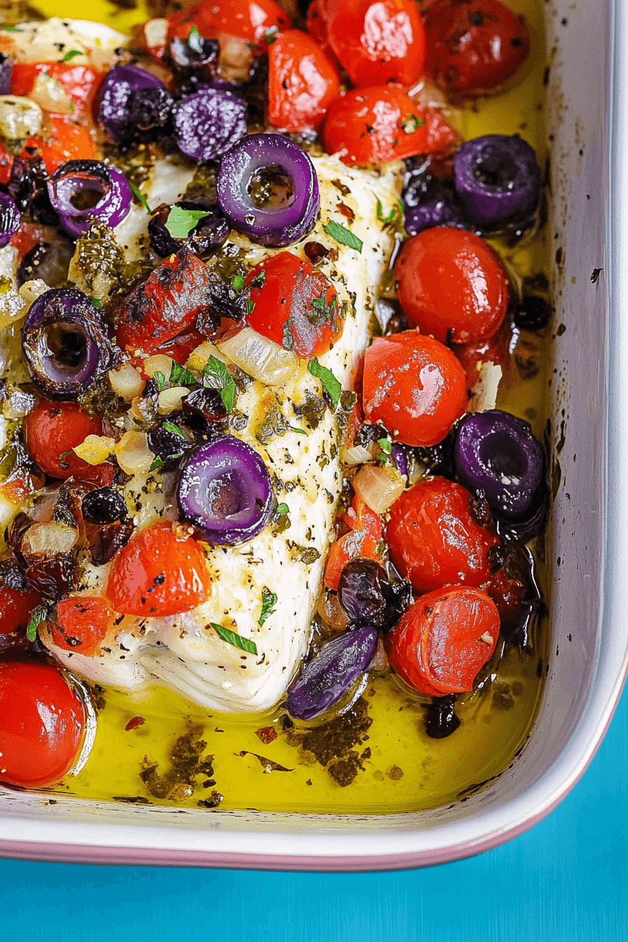 Baked White Fish Recipe, Mediterranean-Style