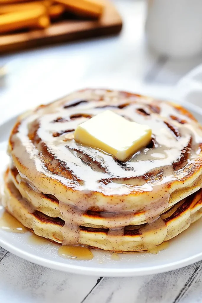 CINNAMON ROLL PANCAKES