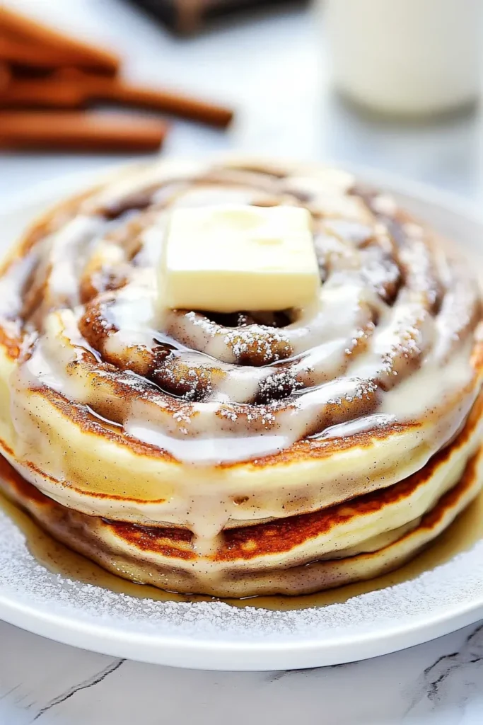 CINNAMON ROLL PANCAKES