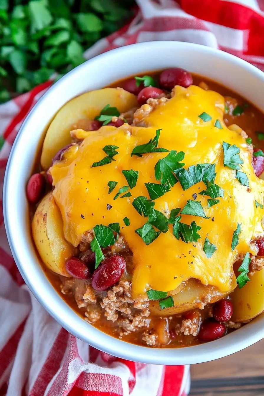 CROCKPOT COWBOY CASSEROLE (SLOW COOKER MEAL)