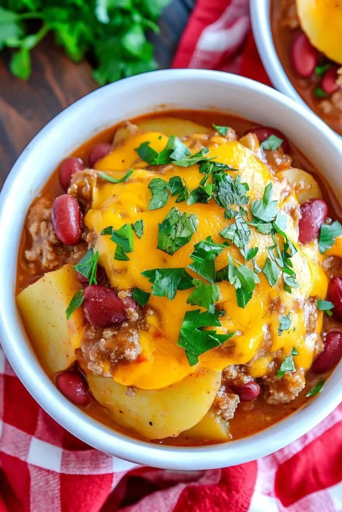 CROCKPOT COWBOY CASSEROLE (SLOW COOKER MEAL)