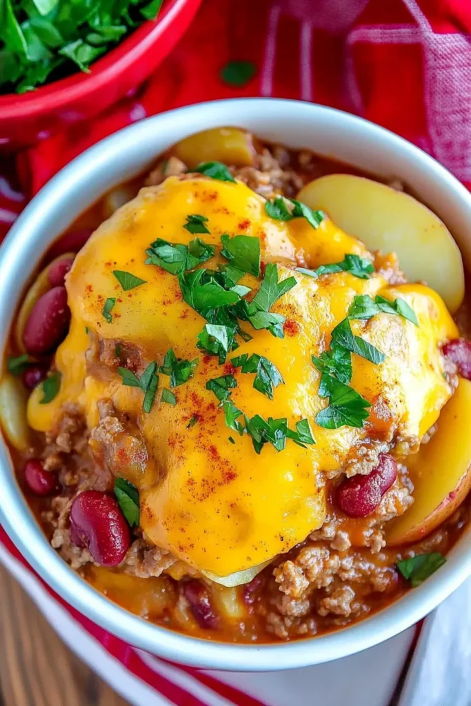 CROCKPOT COWBOY CASSEROLE (SLOW COOKER MEAL)