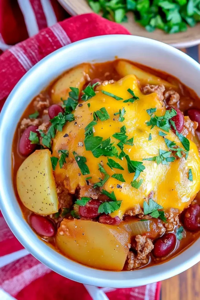 CROCKPOT COWBOY CASSEROLE (SLOW COOKER MEAL)