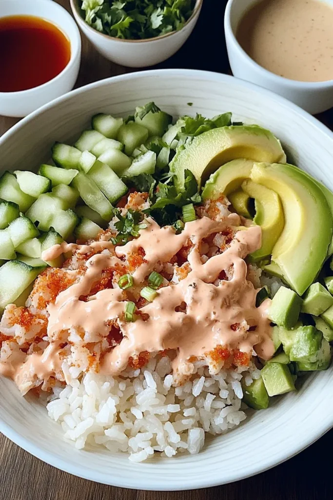 CRUNCH ROLL SUSHI BOWL