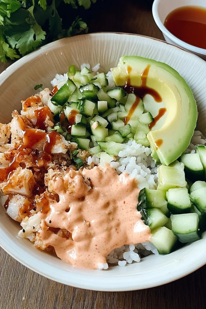 CRUNCH ROLL SUSHI BOWL