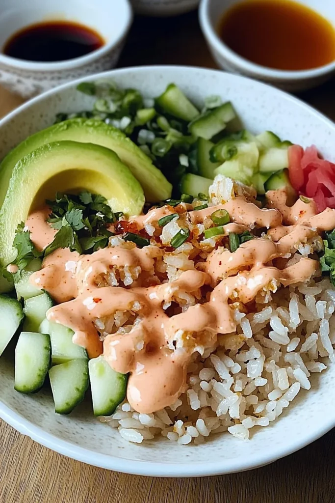 CRUNCH ROLL SUSHI BOWL