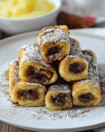 Cinnamon Roll French Toast Roll Ups