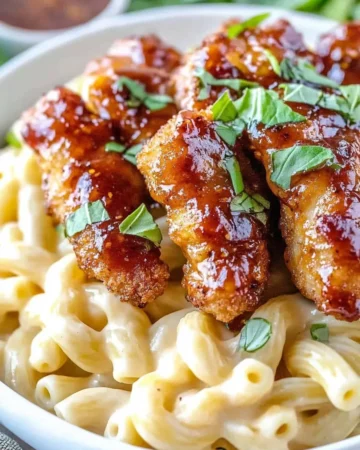 Copycat Applebee’s Honey Pepper Chicken Mac and Cheese