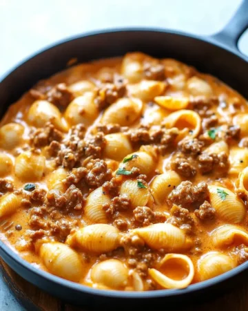 Creamy Beef and Shells