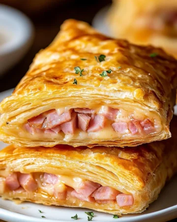 FLAKY HAM AND CHEESE PUFF PASTRY