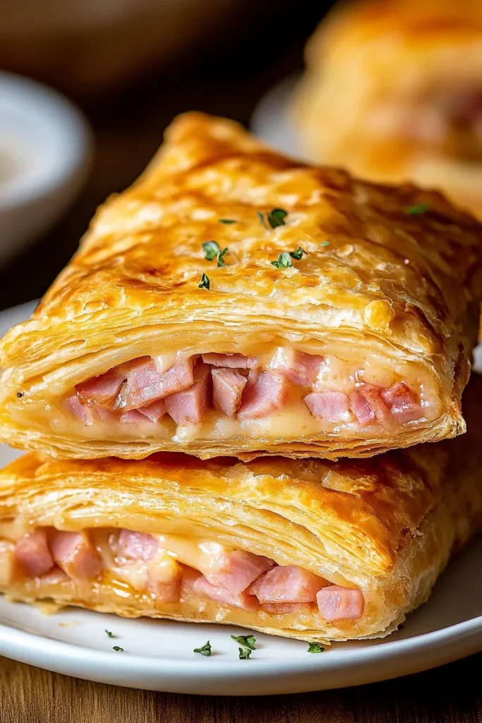 FLAKY HAM AND CHEESE PUFF PASTRY