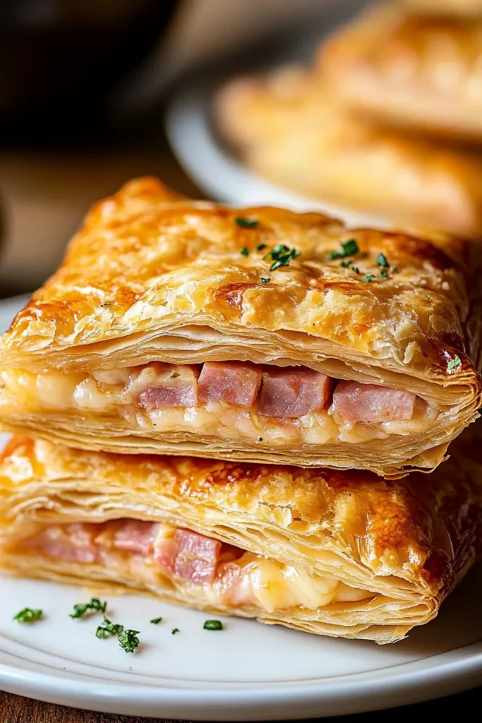 FLAKY HAM AND CHEESE PUFF PASTRY