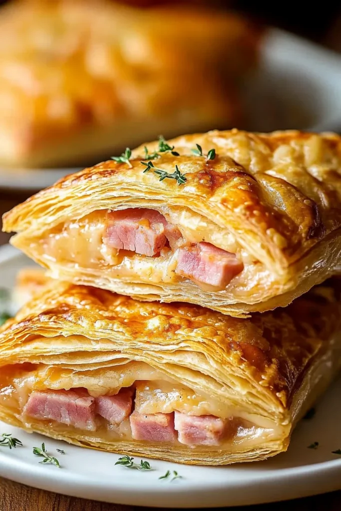 FLAKY HAM AND CHEESE PUFF PASTRY