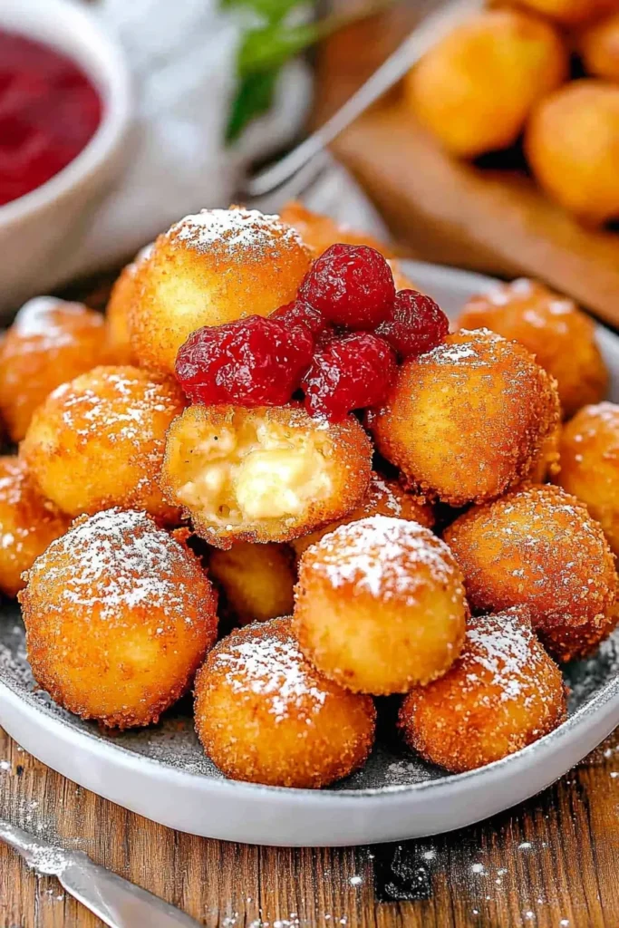 FRIED CHEESECAKE BITES