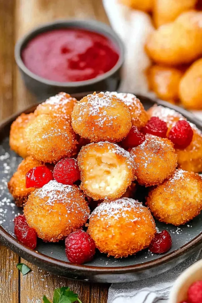 FRIED CHEESECAKE BITES