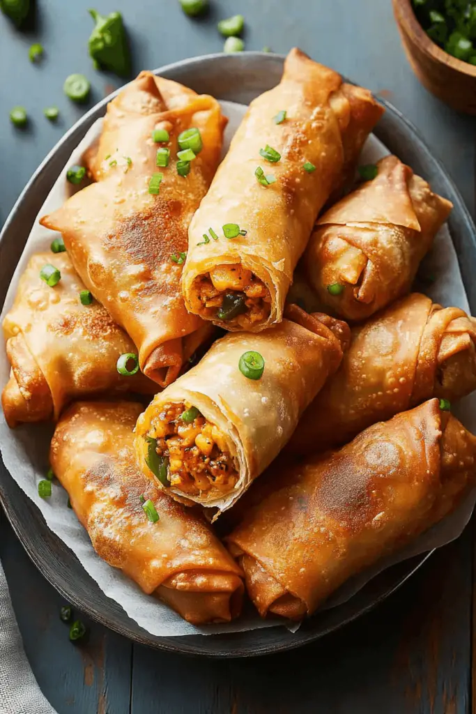 Jalapeño Popper Egg Rolls (Air Fried or Deep Fried)