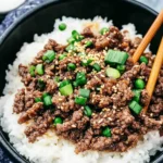 KOREAN GROUND BEEF AND RICE BOWLS