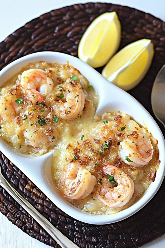 SHRIMP GRATIN