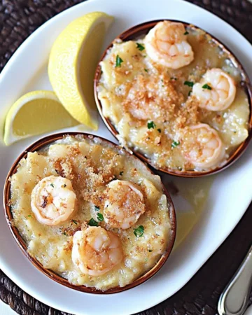 SHRIMP GRATIN