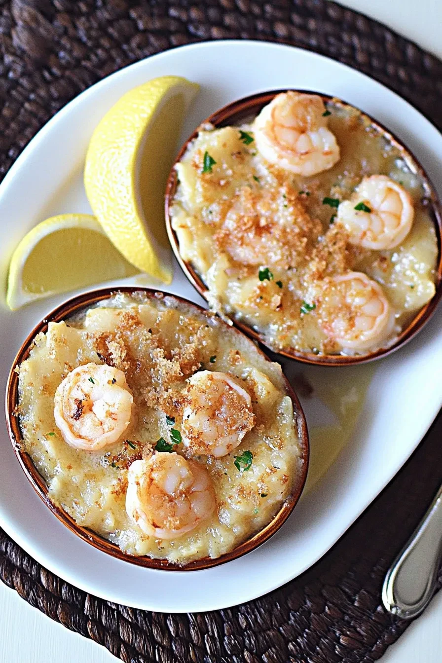 SHRIMP GRATIN