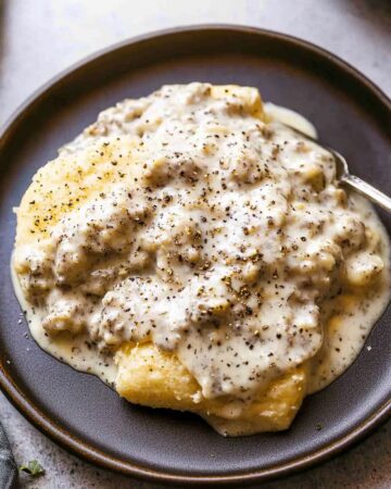 Sausage Gravy and Biscuits