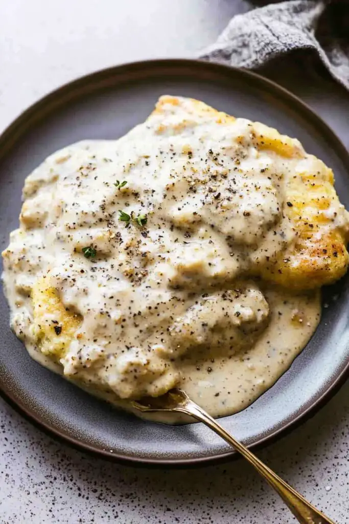 Sausage Gravy and Biscuits