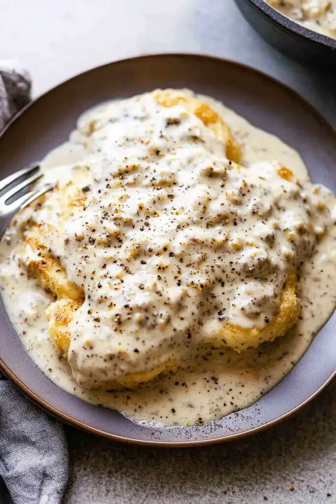 Sausage Gravy and Biscuits