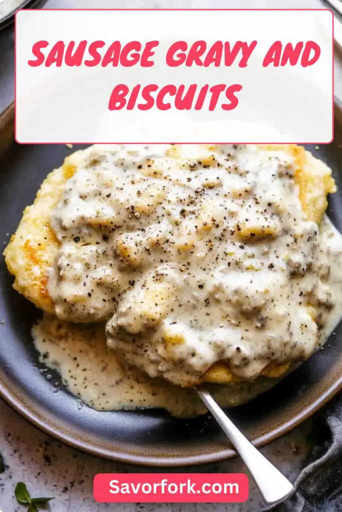 Sausage Gravy and Biscuits PIN