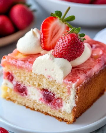 Strawberry Cheesecake Cake