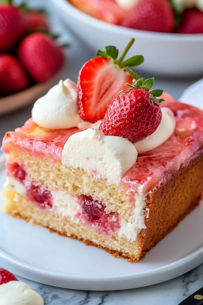 Strawberry Cheesecake Cake