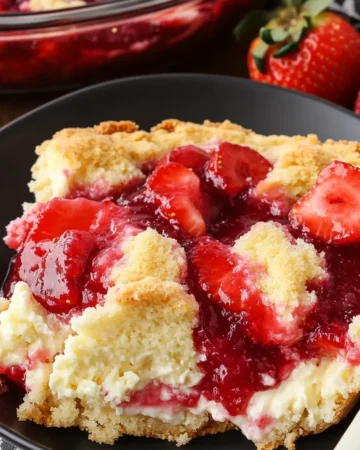 Strawberry Cheesecake Dump Cake