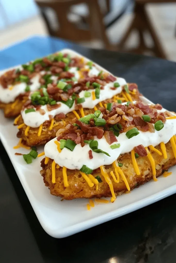 Loaded Hash Brown Patties