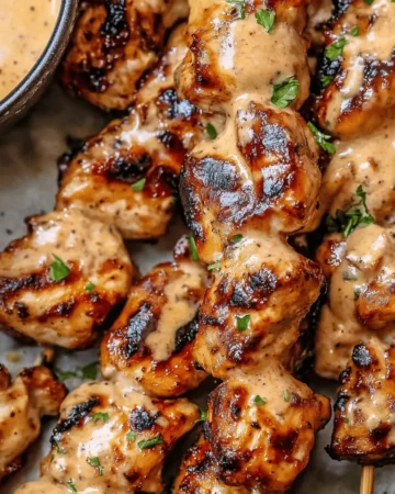 BANG BANG CHICKEN SKEWERS