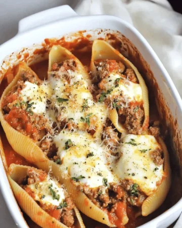Beef Stuffed Shells Italian American Dish