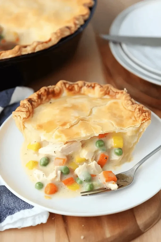 EASY CHICKEN POT PIE WITH CREAM OF CHICKEN SOUP