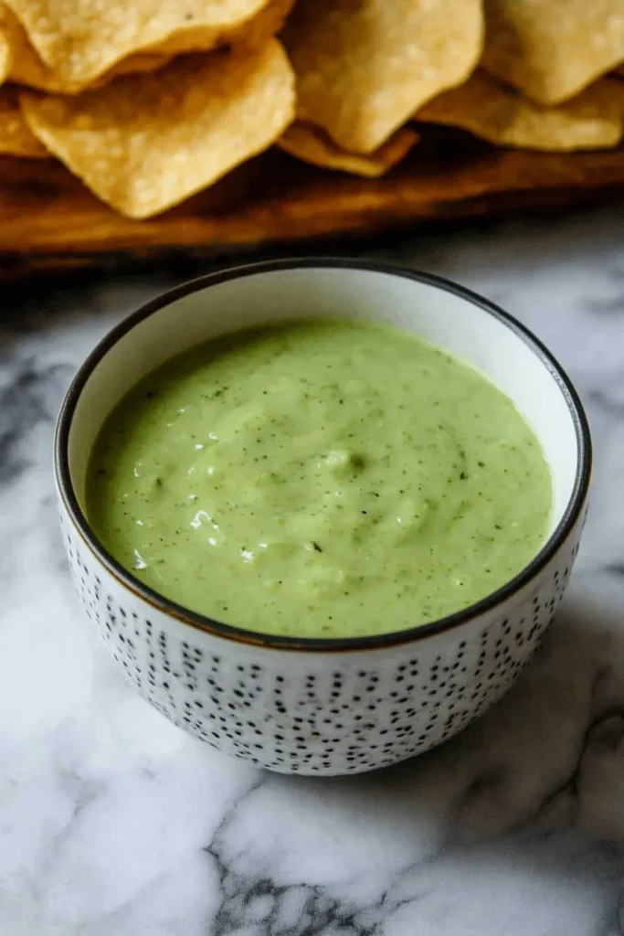 EASY GREEN TACO SAUCE WITH JALAPENOS AND TOMATILLOS