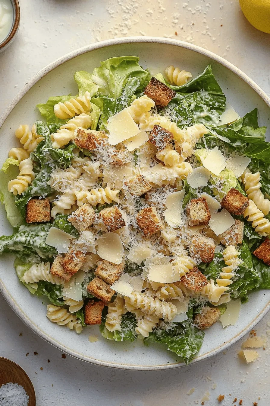 Our Favorite Caesar Pasta Salad