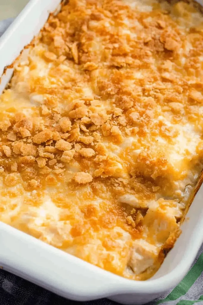 RITZ CRACKER CHICKEN CASSEROLE