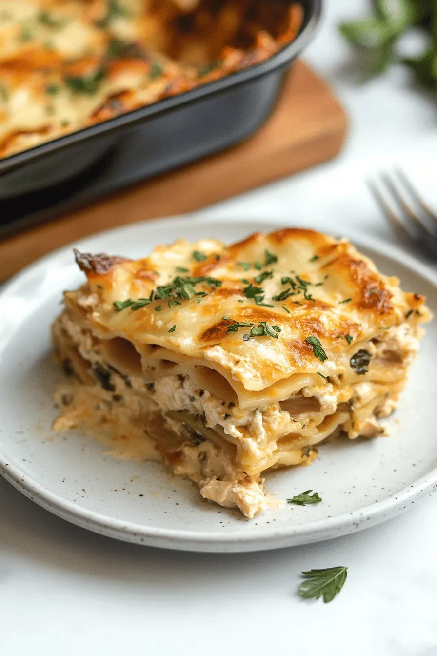 THE BEST EASY CHICKEN ALFREDO LASAGNA 5 THE BEST EASY CHICKEN ALFREDO LASAGNA