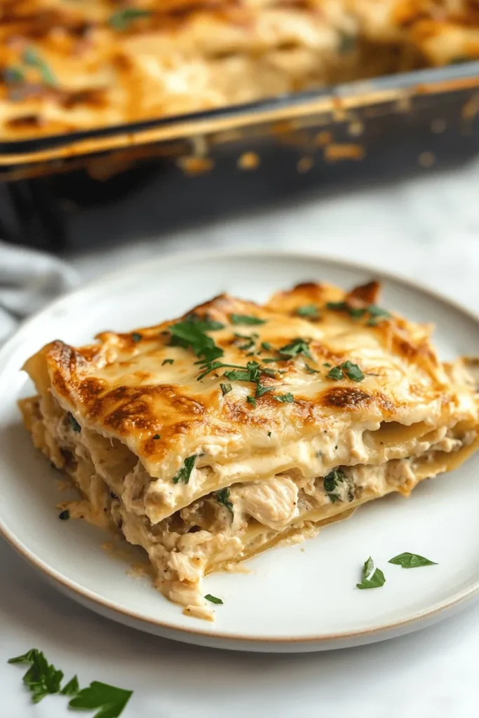 THE BEST EASY CHICKEN ALFREDO LASAGNA 3 THE BEST EASY CHICKEN ALFREDO LASAGNA